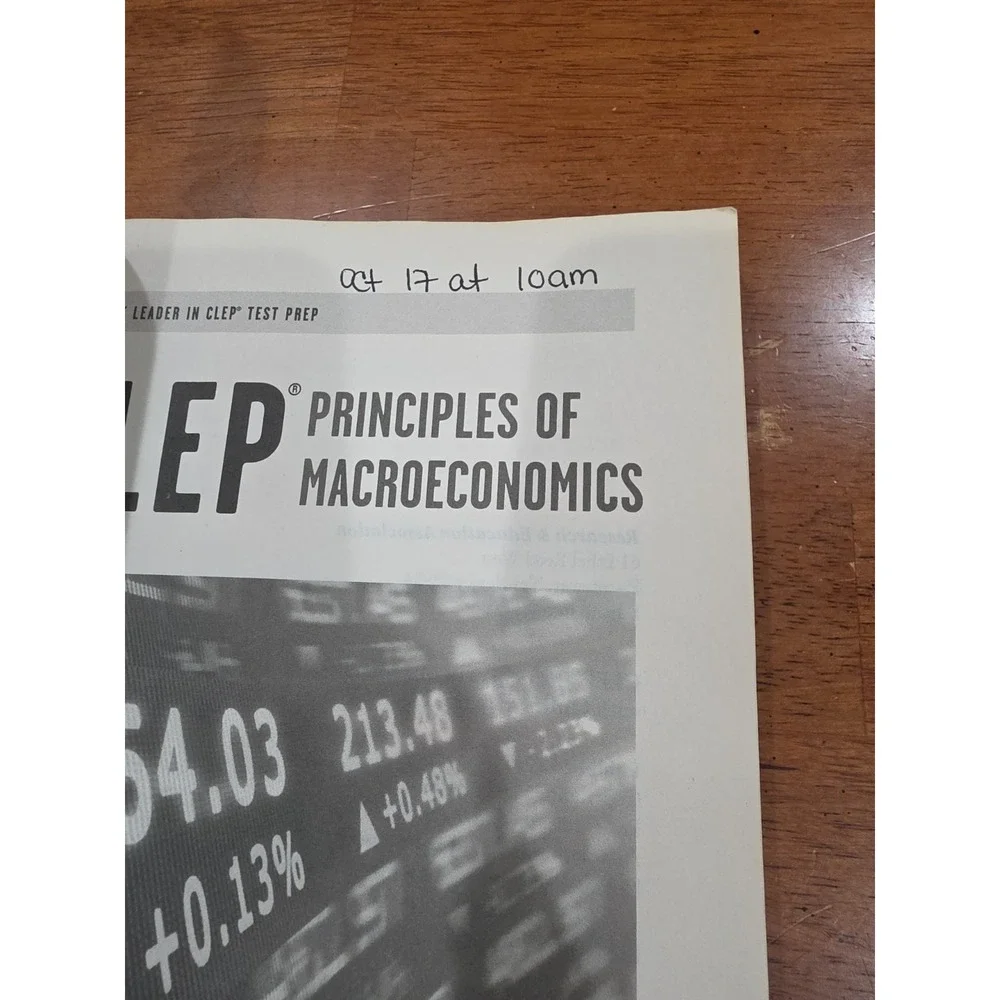 Clep Test Preparation Ser.: CLEP(R) Principles of Macroeconomics Book +...